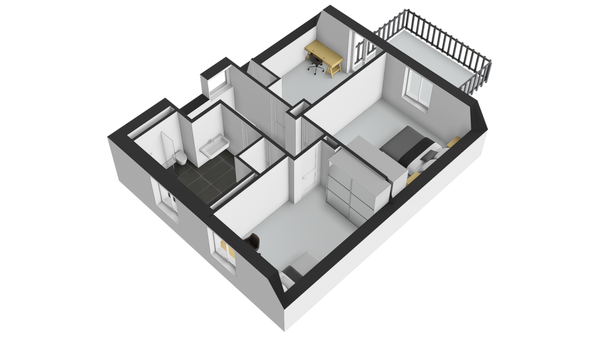 1e Verdieping 3-D