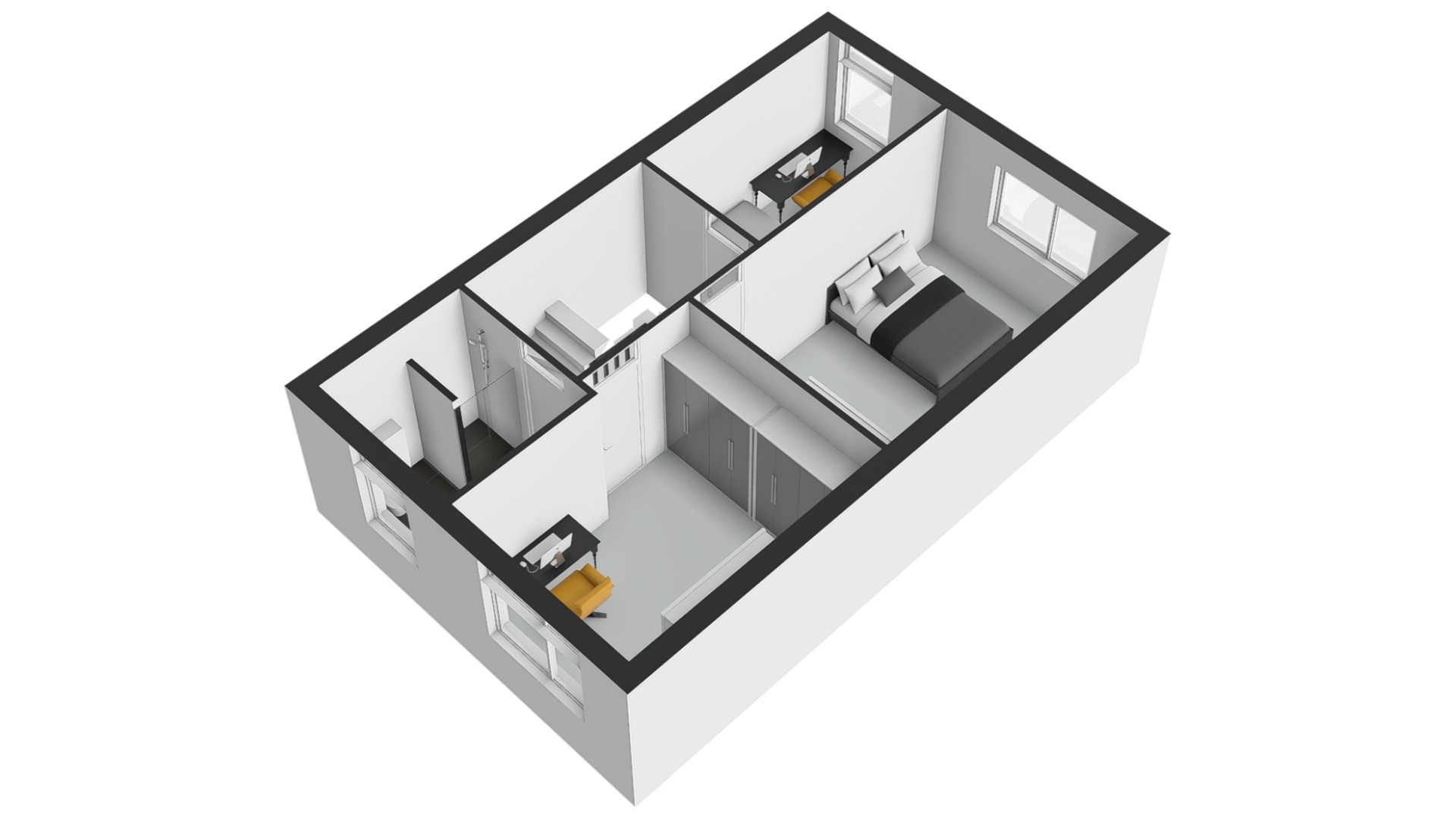 1e Verdieping 3-D