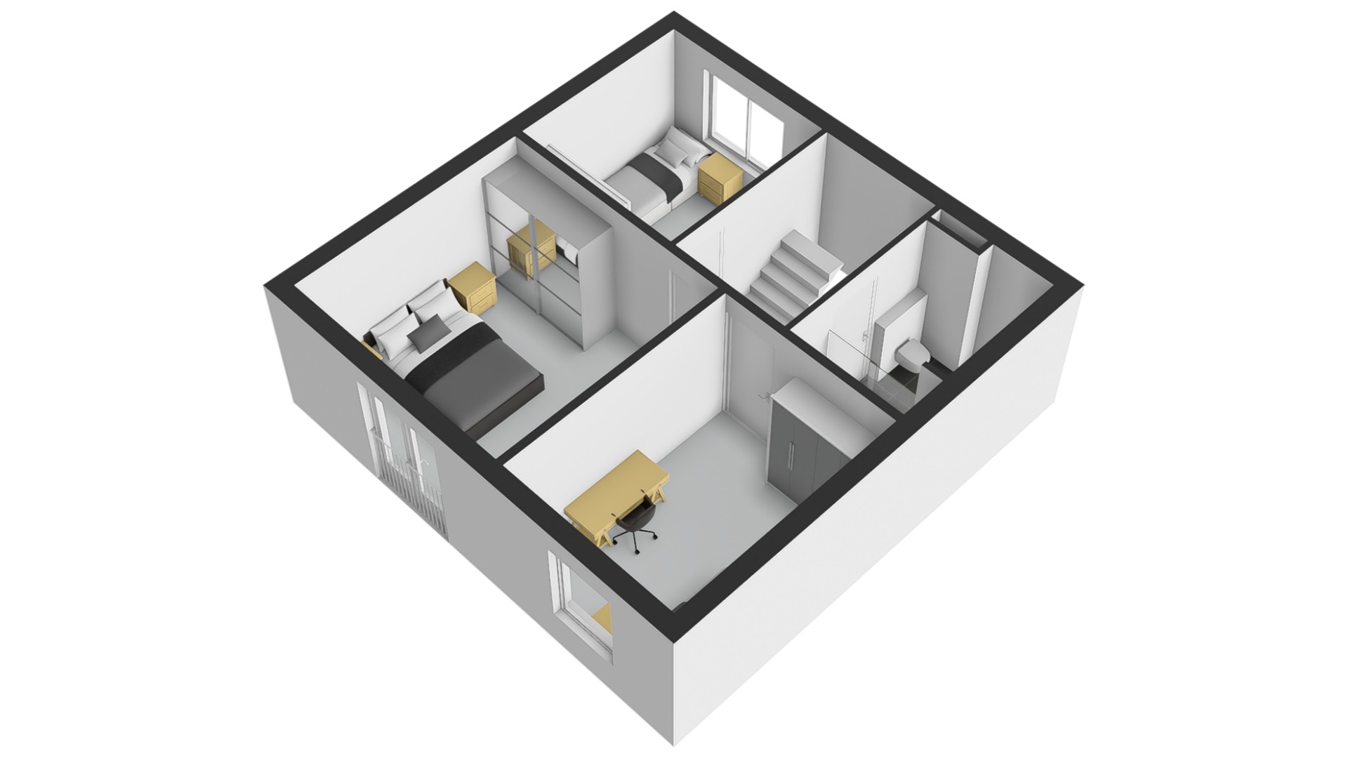 1e Verdieping 3-D