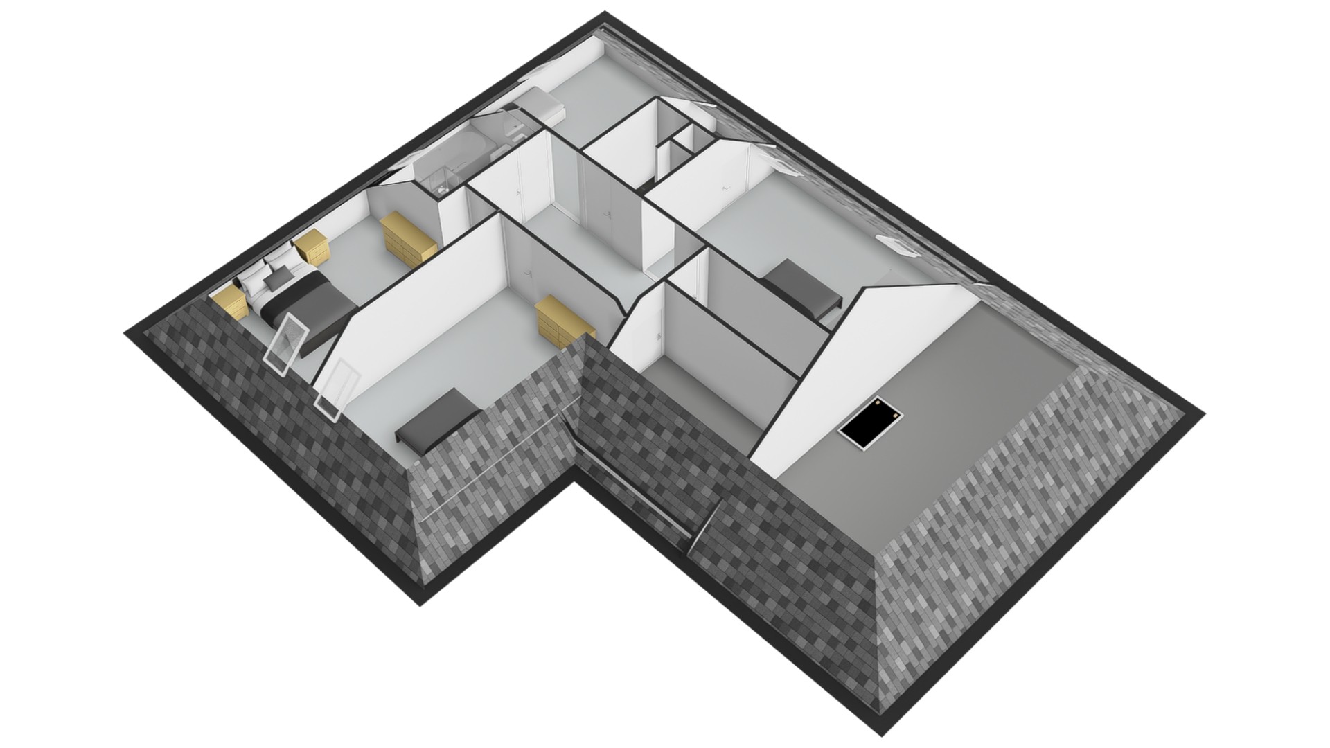 Optionele indeling verdieping 3-D