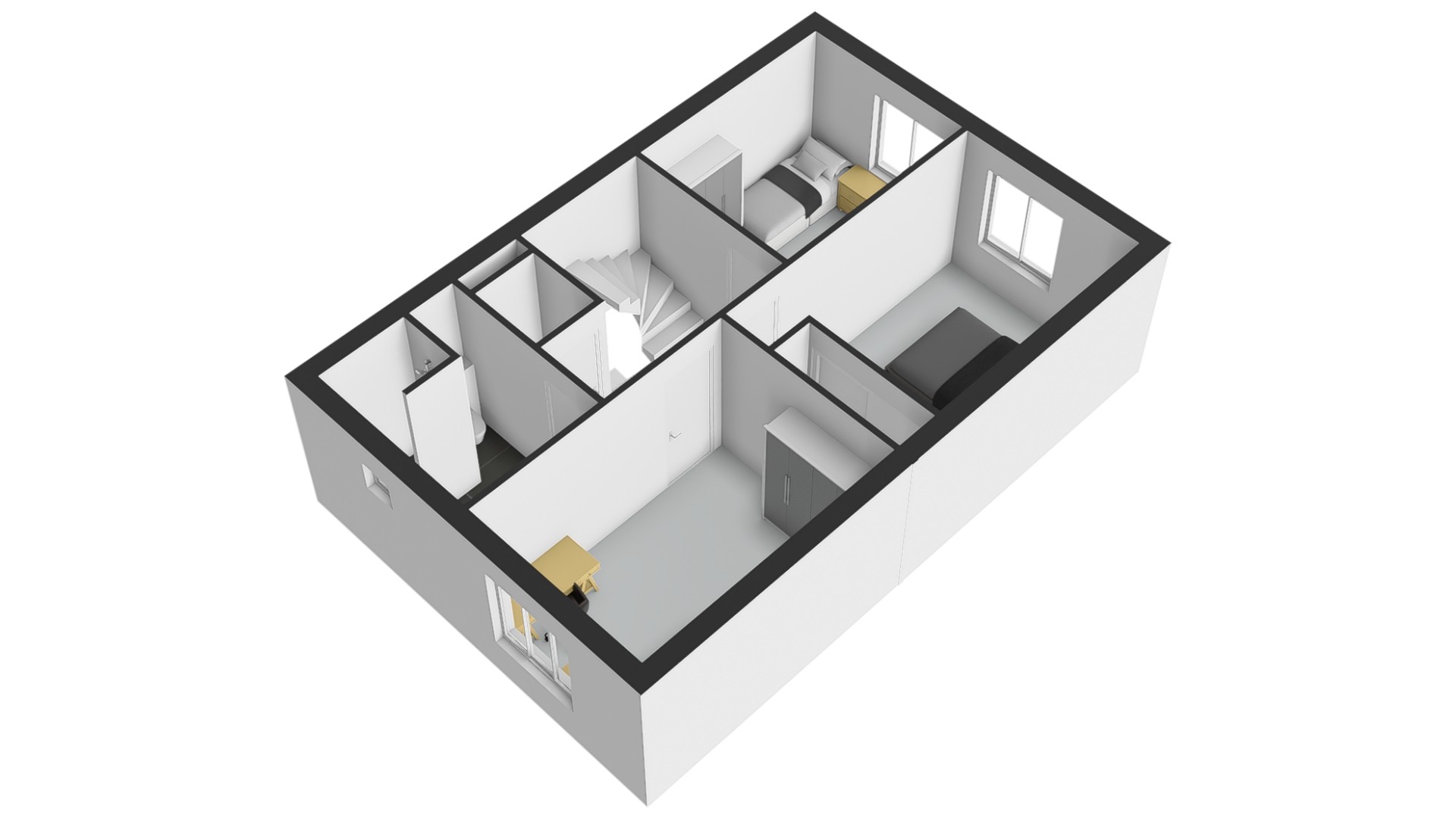 1e Verdieping 3-D